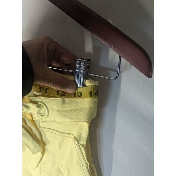 NWT REVOLVE The East Order Goldie Lemon Yellow Ultra High Waisted Flare Pants S - Picture 7 of 12